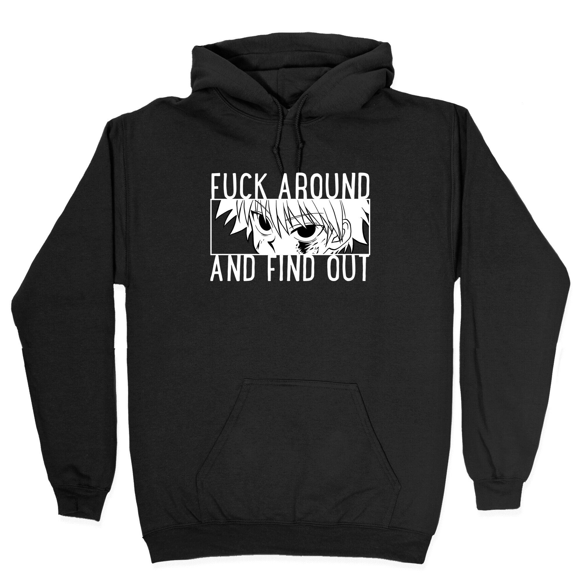 Killua Fuck Around And Find Out (white) Hoodie